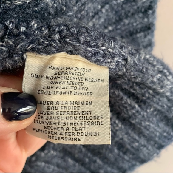 Ralph Lauren Denim and Supply Navy Cable Knit Open Front Cardigan, XL - Picture 5 of 6